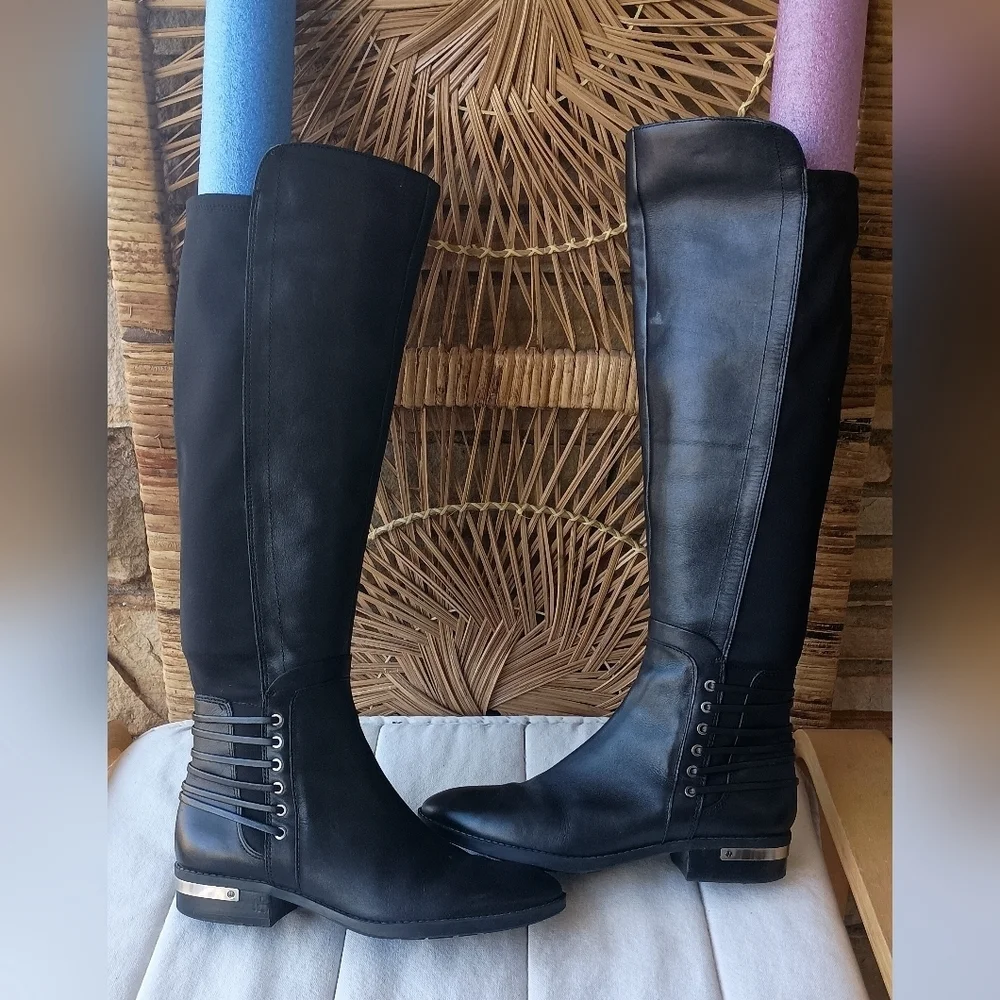 Vince Camuto Elegant Black Over the Knee Boots_7